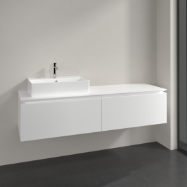 Тумба під раковину Villeroy & Boch Legato 160х38 см ДСП білий матовий B67200MS