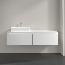 Тумба під раковину Villeroy & Boch Legato 160х38 см ДСП білий матовий B67200MS