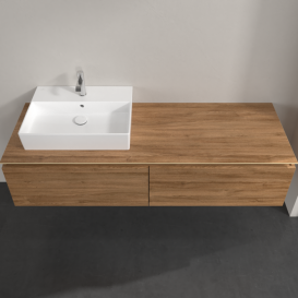 Тумба под раковину Villeroy & Boch Legato 160х38 см ДСП дуб канзас B67200RH