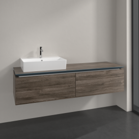 Тумба під раковину Villeroy & Boch Legato 160х38 см ДСП кам'яний дуб B67200RK