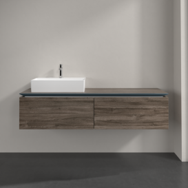 Тумба під раковину Villeroy & Boch Legato 160х38 см ДСП кам'яний дуб B67200RK