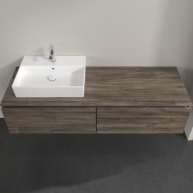 Тумба під раковину Villeroy & Boch Legato 160х38 см ДСП кам'яний дуб B67200RK