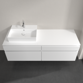 Тумба під раковину Villeroy & Boch Legato 160х55 см МДФ/ДСП білий глянсовий B67300DH