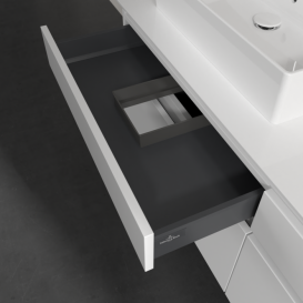 Тумба під раковину Villeroy & Boch Legato 160х55 см МДФ/ДСП білий глянсовий B67300DH