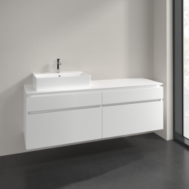 Тумба під раковину Villeroy & Boch Legato 160х55 см ДСП білий матовий B67300MS