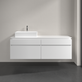 Тумба під раковину Villeroy & Boch Legato 160х55 см ДСП білий матовий B67300MS