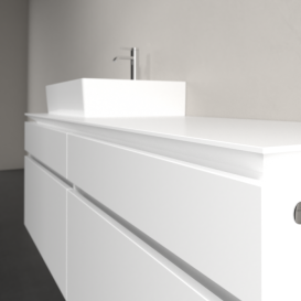 Тумба під раковину Villeroy & Boch Legato 160х55 см ДСП білий матовий B67300MS