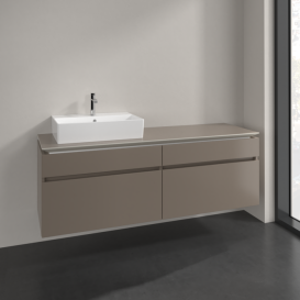 Тумба под раковину Villeroy & Boch Legato 160х55 см ДСП трюфель серый B67300VG