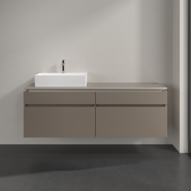 Тумба под раковину Villeroy & Boch Legato 160х55 см ДСП трюфель серый B67300VG