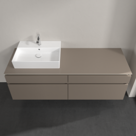 Тумба под раковину Villeroy & Boch Legato 160х55 см ДСП трюфель серый B67300VG