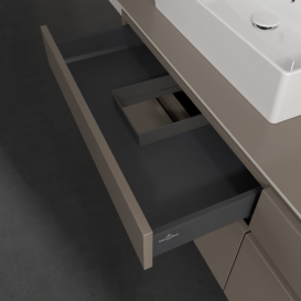 Тумба под раковину Villeroy & Boch Legato 160х55 см ДСП трюфель серый B67300VG