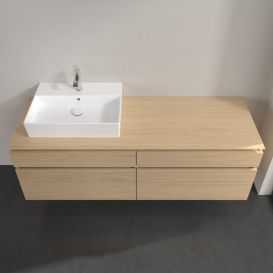 Тумба під раковину Villeroy&Boch Legato 160х55 см ДСП північний дуб B67300VJ