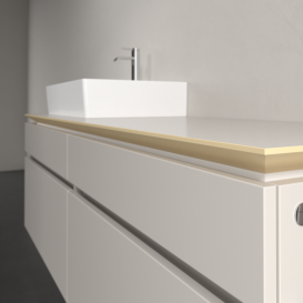 Тумба под раковину Villeroy & Boch Legato 160х55 см ДСП нежно-серый B67300VK