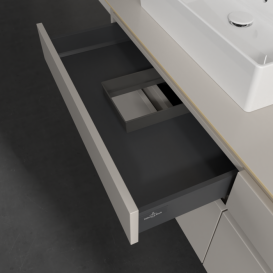 Тумба под раковину Villeroy & Boch Legato 160х55 см ДСП нежно-серый B67300VK