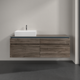 Тумба під раковину Villeroy & Boch Legato 160х55 см ДСП кам'яний дуб B67300RK