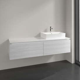 Тумба під раковину Villeroy & Boch Legato 160х38 см ДСП біле дерево B67400E8