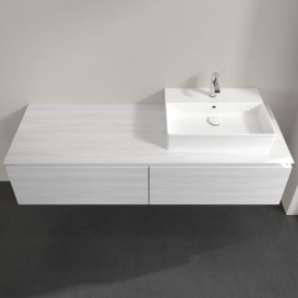 Тумба під раковину Villeroy & Boch Legato 160х38 см ДСП біле дерево B67400E8