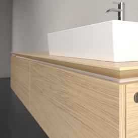 Тумба під раковину Villeroy&Boch Legato 160х38 см ДСП північний дуб B67400VJ