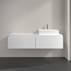Тумба під раковину Villeroy & Boch Legato 160х38 см ДСП білий матовий B67400MS