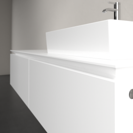 Тумба під раковину Villeroy & Boch Legato 160х38 см ДСП білий матовий B67400MS