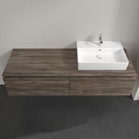 Тумба под раковину Villeroy & Boch Legato 160х38 см ДСП каменный дуб B67400RK