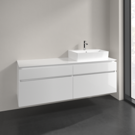 Тумба под раковину Villeroy & Boch Legato 160х55 см МДФ/ДСП белый глянцевый B67500DH