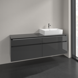 Тумба под раковину Villeroy & Boch Legato 160х55 см МДФ/ДСП глянцевый серый B67500FP