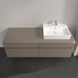 Тумба под раковину Villeroy & Boch Legato 160х55 см ДСП трюфель серый B67500VG