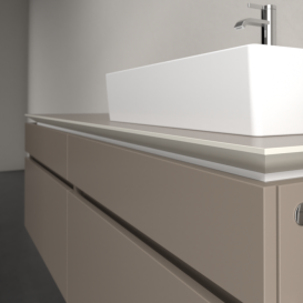 Тумба под раковину Villeroy & Boch Legato 160х55 см ДСП трюфель серый B67500VG