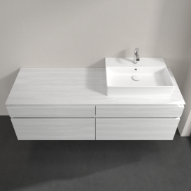 Тумба під раковину Villeroy & Boch Legato 160х55 см ДСП біле дерево B67500E8