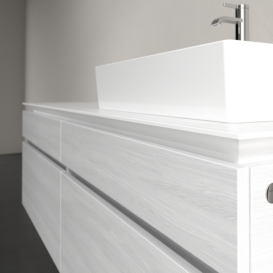 Тумба під раковину Villeroy & Boch Legato 160х55 см ДСП біле дерево B67500E8