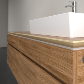 Тумба под раковину Villeroy & Boch Legato 160х55 см ДСП дуб канзас B67500RH