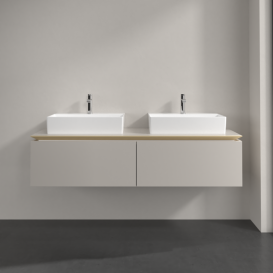 Тумба под раковину Villeroy & Boch Legato 160х38 см ДСП нежно-серый B67600VK