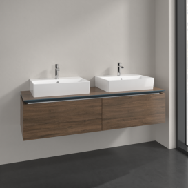 Тумба під раковину Villeroy & Boch Legato 160х38 см ДСП дуб аризона B67600VH