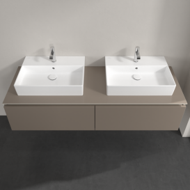 Тумба под раковину Villeroy & Boch Legato 160х38 см ДСП трюфель серый B67600VG