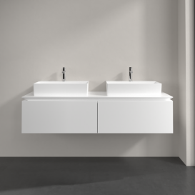 Тумба под раковину Villeroy & Boch Legato 160х38 см ДСП белый матовый B67600MS