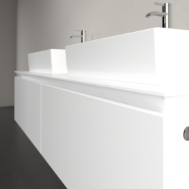 Тумба под раковину Villeroy & Boch Legato 160х38 см ДСП белый матовый B67600MS