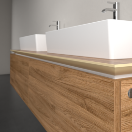 Тумба под раковину Villeroy & Boch Legato 160х38 см ДСП дуб канзас B67600RH