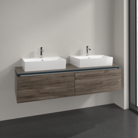 Тумба під раковину Villeroy & Boch Legato 160х38 см ДСП кам'яний дуб B67600RK