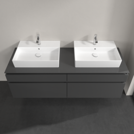 Тумба под раковину Villeroy & Boch Legato 160х55 см МДФ/ДСП глянцевый серый B67700FP