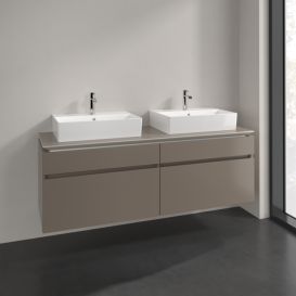 Тумба под раковину Villeroy & Boch Legato 160х55 см ДСП трюфель серый B67700VG