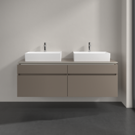 Тумба под раковину Villeroy & Boch Legato 160х55 см ДСП трюфель серый B67700VG