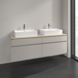 Тумба под раковину Villeroy & Boch Legato 160х55 см ДСП нежно-серый B67700VK