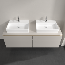 Тумба под раковину Villeroy & Boch Legato 160х55 см ДСП нежно-серый B67700VK