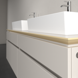 Тумба под раковину Villeroy & Boch Legato 160х55 см ДСП нежно-серый B67700VK