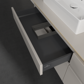 Тумба под раковину Villeroy & Boch Legato 160х55 см ДСП нежно-серый B67700VK