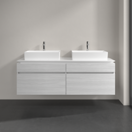 Тумба під раковину Villeroy & Boch Legato 160х55 см ДСП біле дерево B67700E8