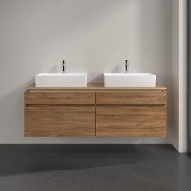 Тумба під раковину Villeroy & Boch Legato 160х55 см ДСП дуб канзас B67700RH