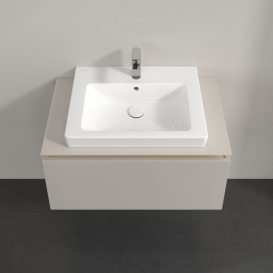 Тумба під раковину Villeroy & Boch Legato 80х38 см ДСП ніжно-сірий B67800VK