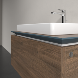 Тумба под раковину Villeroy & Boch Legato 80х38 см ДСП дуб аризона B67800VH